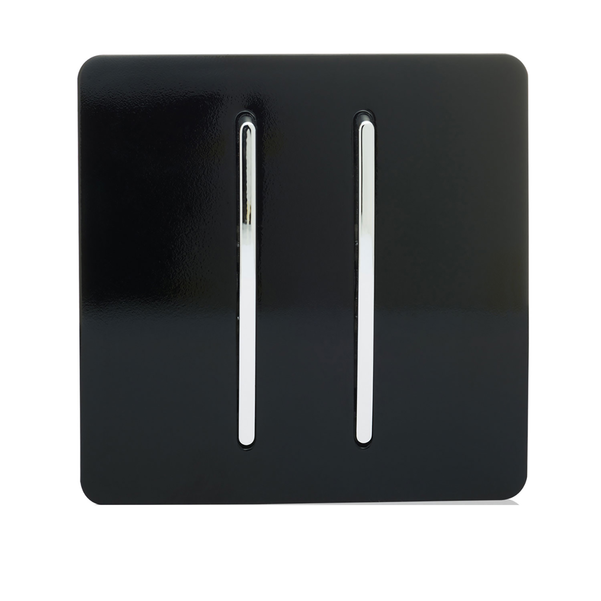 ART-SSR2BK  2 Gang Retractive Home Auto.Switch Gloss Black